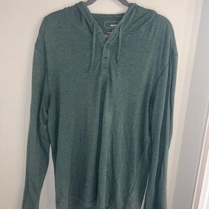 Sonoma Teal Button-Up Hoodie